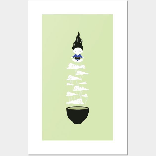 Zen Tea Wall Art by Freeminds